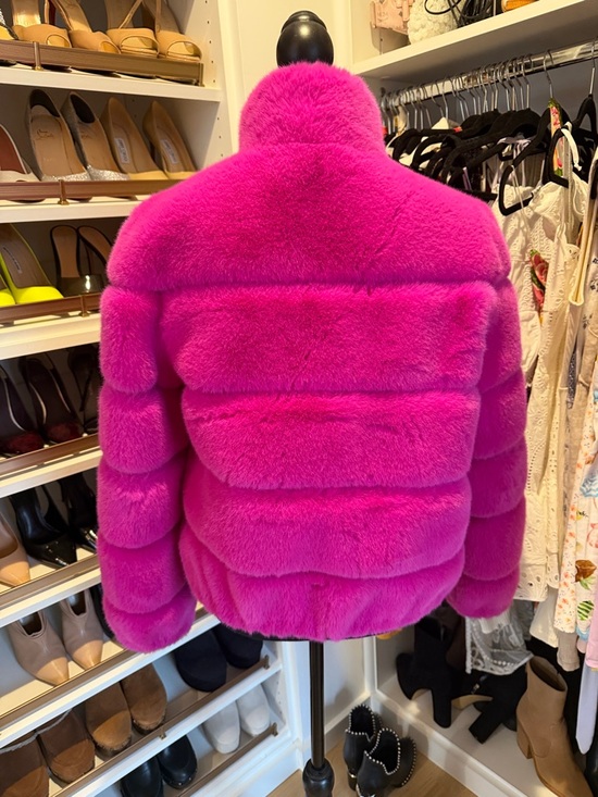 Generation Love Vibrant Pink Faux-Fur Puffer Jacket - Picture 2 of 3